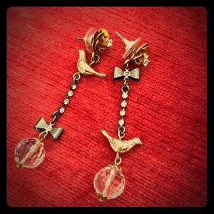 Betsey Johnson Bird Earrings